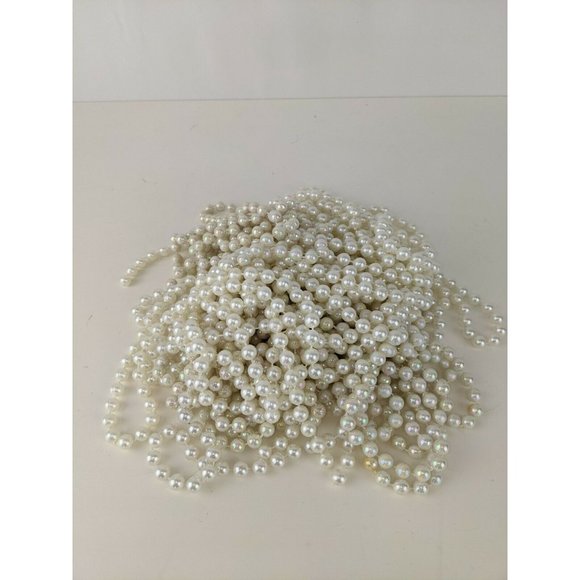 Vintage Other - Bead Christmas Tree Garland "Pearl" 41' total